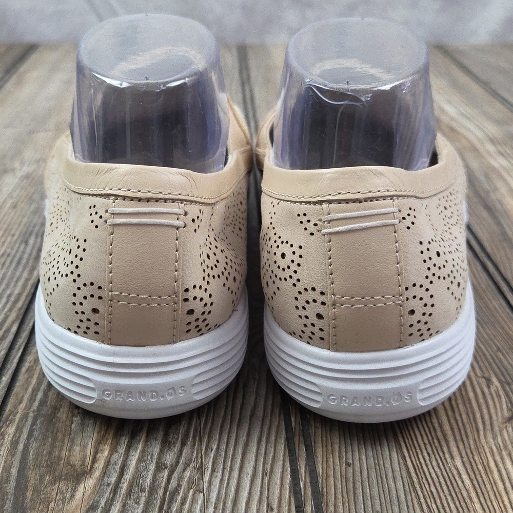 Cole Haan Grand Crosscourt Perforated Slip-On Sneakers Tan 10​ - Picture 4 of 12